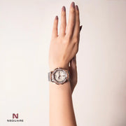 NSQUARE SnakeQueen39mm Automatic Watch- N48.2 RG/Gray|NSQUARE 蛇后39毫米系列 自動錶. N48.2玫瑰金色/冷灰色