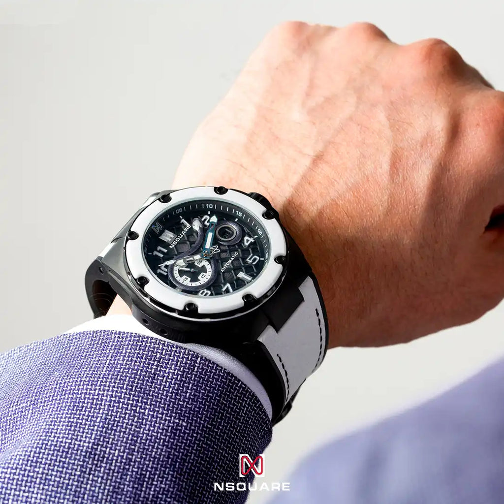 NSquare 蛇系列 特別版本 自動錶 - 46毫米腕錶 N51.1 白色陶瓷