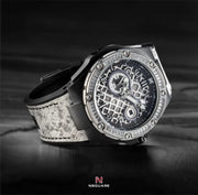 NSquare Snake Automatic Watch - 46mm Special Edition N51.2 White|NSquare蛇系列 自動錶 - 46毫米 特別版本 N51.2 白色
