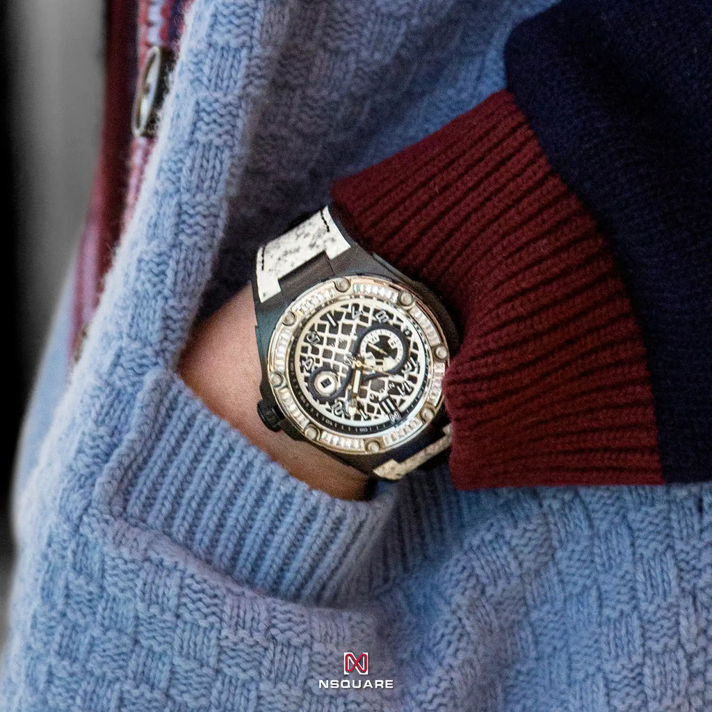 NSquare蛇系列 自動錶 - 46毫米 特別版本 N51.2 白色