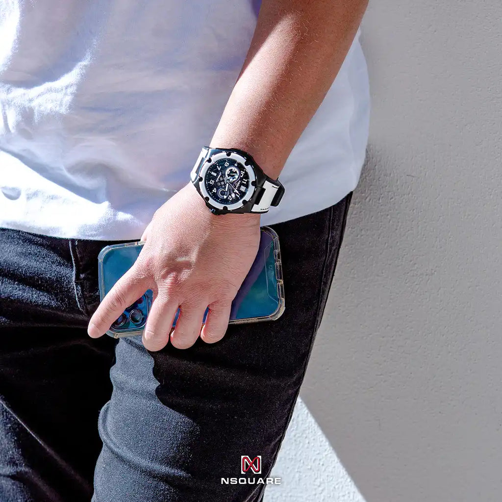 NSquare 蛇系列 特別版本 自動錶 - 46毫米腕錶 N51.1 白色陶瓷