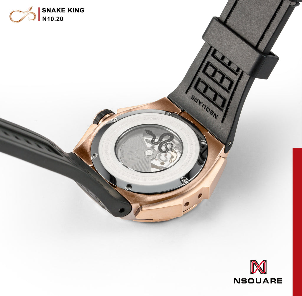 NSquare SnakeKing Automatic Watch - 46mm N10.20 Magic Gold|NSquare蛇皇系列 自動錶 - 46毫米 N10.20 魔幻金