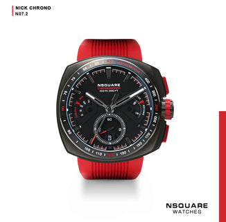 N07.2R BLACK RED (RED STRAP) |N07.2R 黑色 (紅色錶帶)