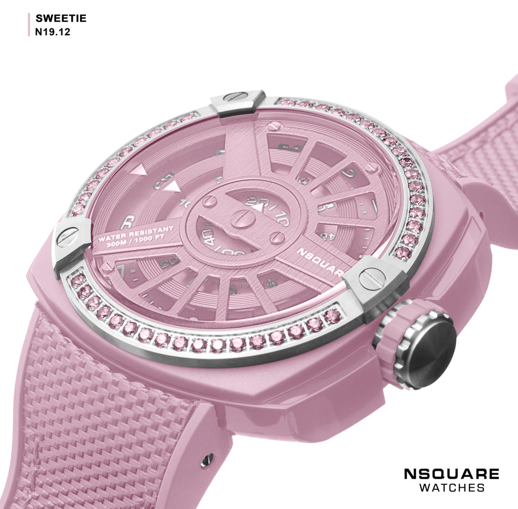 NSQUARE Sweetie Quartz Watch -51mm  N19.12 Pink|NSQUARE 甜美系列 石英錶-51毫米  N19.12 粉紅色