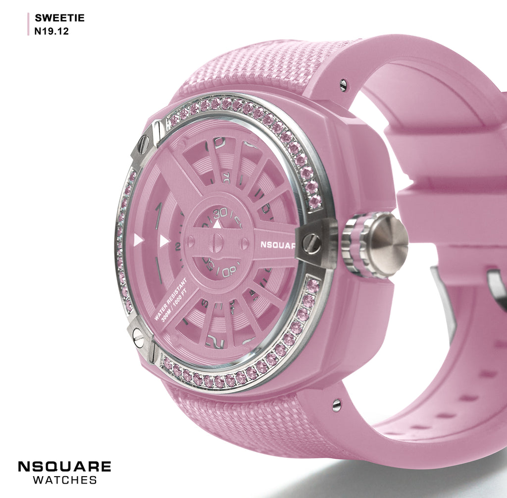 NSQUARE Sweetie Quartz Watch -51mm  N19.12 Pink|NSQUARE 甜美系列 石英錶-51毫米  N19.12 粉紅色