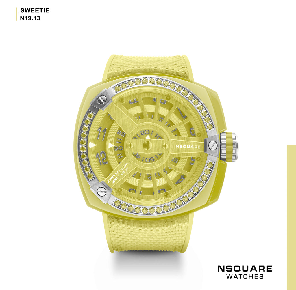 NSQUARE Sweetie Quartz Watch -51mm N19.13 Big Yellow|NSQUARE 甜美系列 石英錶-51毫米 N19.13 大黃