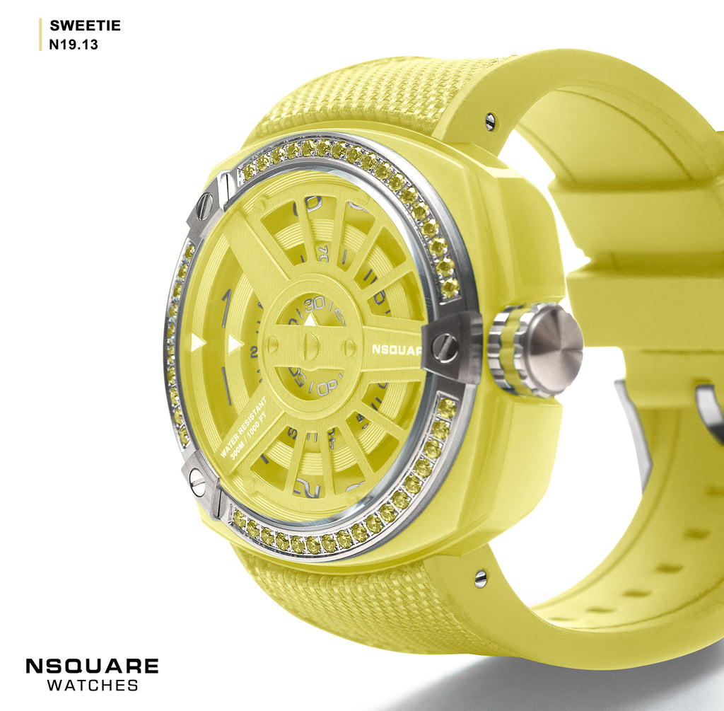 NSQUARE Sweetie Quartz Watch -51mm N19.13 Big Yellow|NSQUARE 甜美系列 石英錶-51毫米 N19.13 大黃