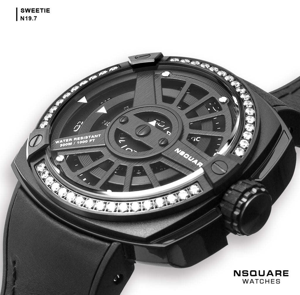 NSQUARE Sweetie Quartz Watch -51mm N19.7 Black|NSQUARE 甜美系列 石英錶-51毫米 N19.7 黑色