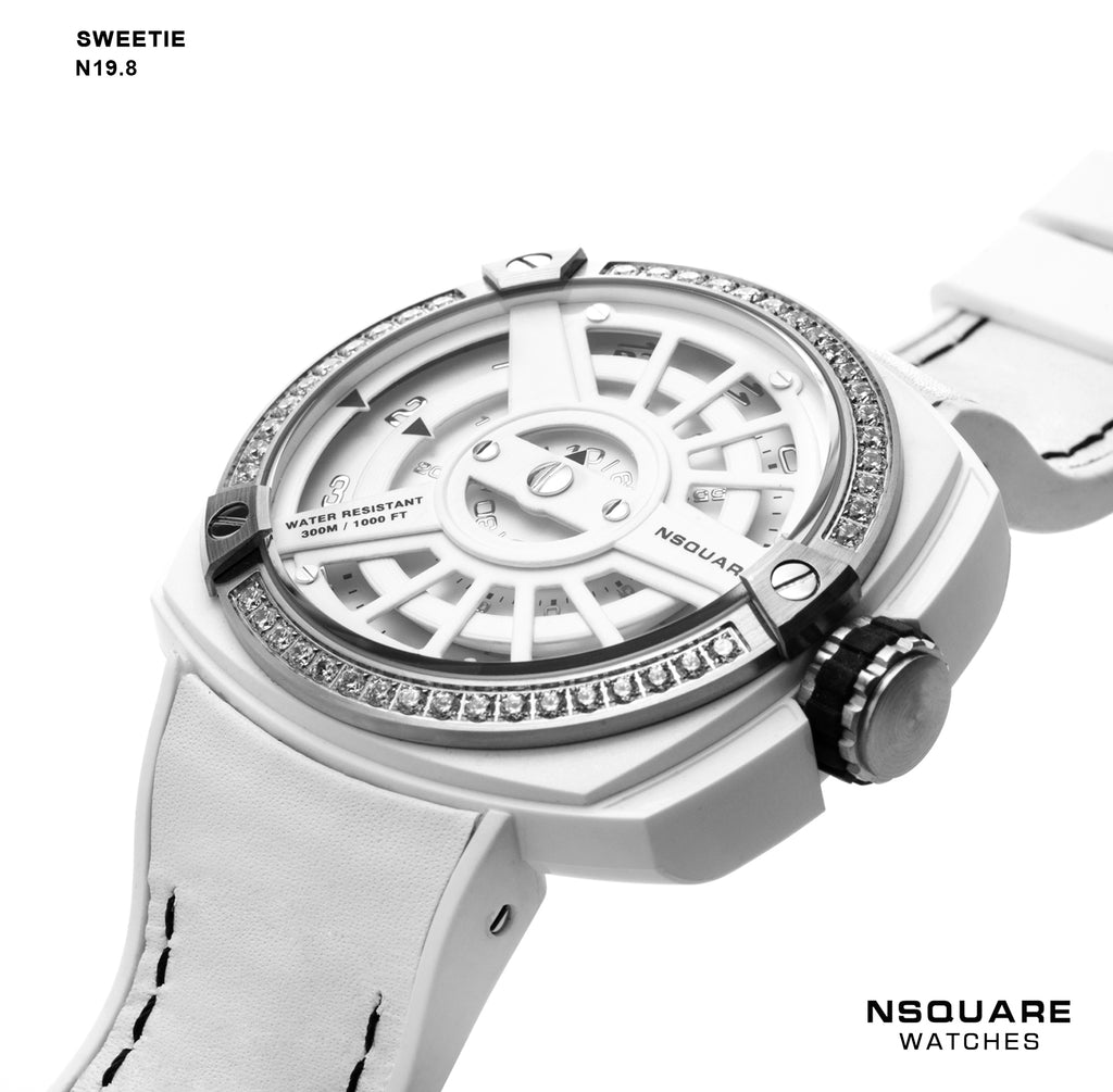 NSQUARE Sweetie Quartz Watch -51mm N19.8 White|NSQUARE 甜美系列 石英錶-51毫米 N19.8 白色