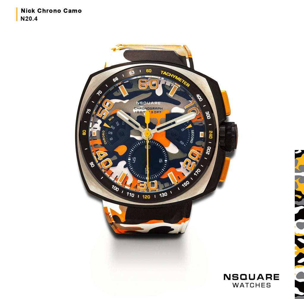 N20.4-ORANGE CAMO STRAP|N20.4-橙色迷彩錶帶