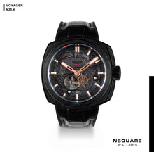 Load image into Gallery viewer, NSQUARE VOYAGER Automatic Watch -51mm  N25.4 Black/RG|NSQUARE 旅遊者 自動錶-51毫米  N25.4黑色/玫瑰金色