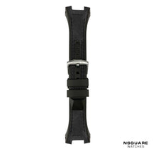Load image into Gallery viewer, N03.3 Dual-material - Black Leather with Black Rubber Strap|N03.3 雙材質 - 黑色真皮和黑色橡膠帶