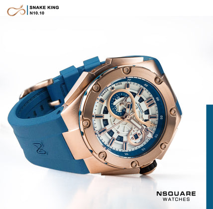 N10.10 - 藍色橡膠錶帶|N10.10 - 藍色橡膠帶