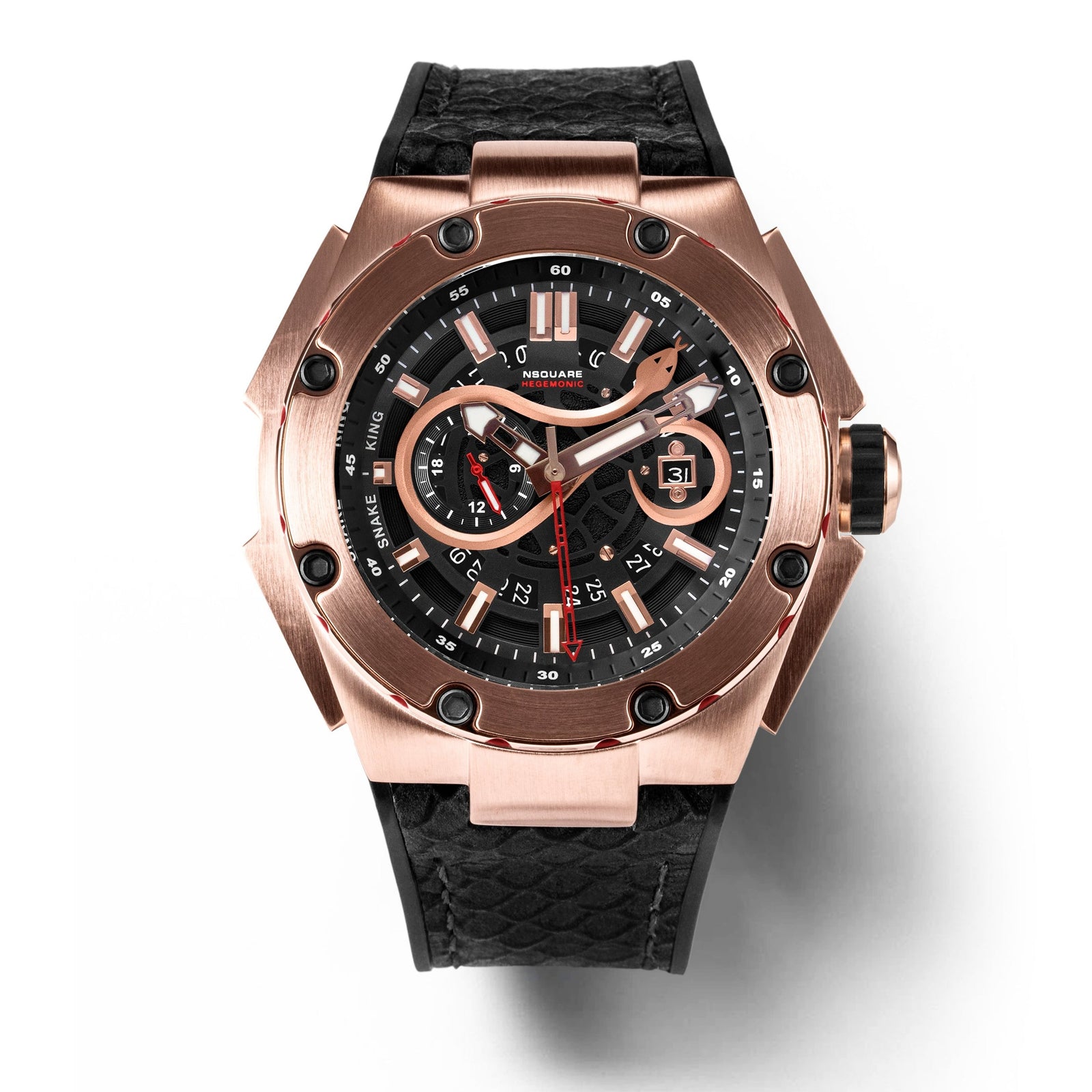 NSquare SnakeKing Automatic Watch - 46mm N10.20 Magic Gold|NSquare蛇皇系列 自動錶 - 46毫米 N10.20 魔幻金