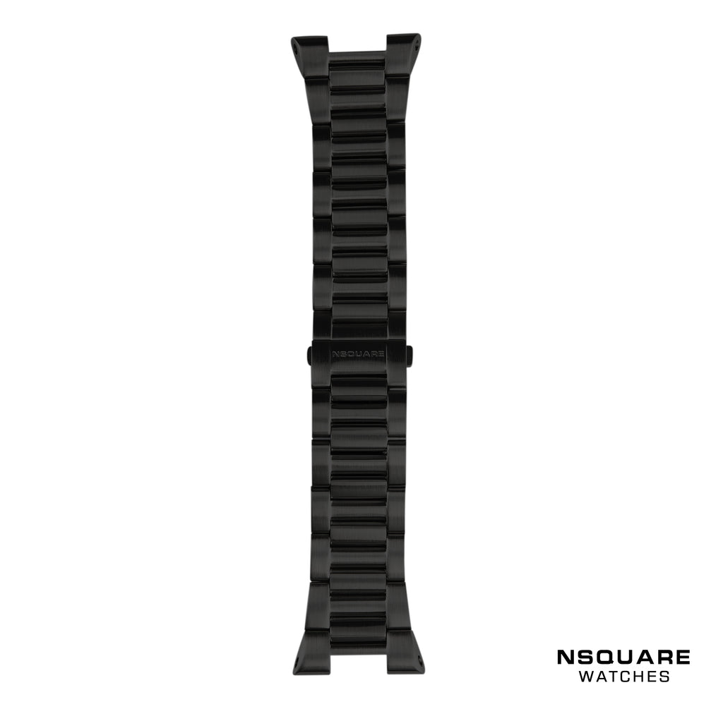 N 10-PVD BLACK BRACELET  | N 10-PVD黑色鋼錶鏈帶