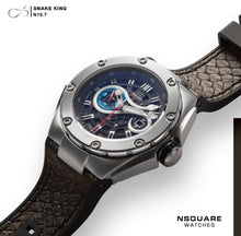 Load image into Gallery viewer, NSQUARE SnakeKing Automatic Watch-46mm N10.7 Chocolate/Steel|蛇皇系列 自動錶-46毫米  N10.7 朱古力/鋼色