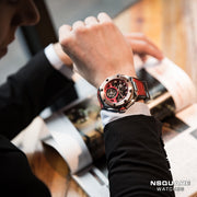 NSQUARE NM01-TOURBILLON Watch - 46mm  N35.1 SS/RG/Red|NM01-陀飛輪 46毫米  N35.1 不銹鋼/玫瑰金/紅