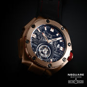 NSQUARE NM01-TOURBILLON Watch - 46mm  N35.4Rose Gold/Black|NM01-陀飛輪 46毫米  N35.4 玫瑰金/黑