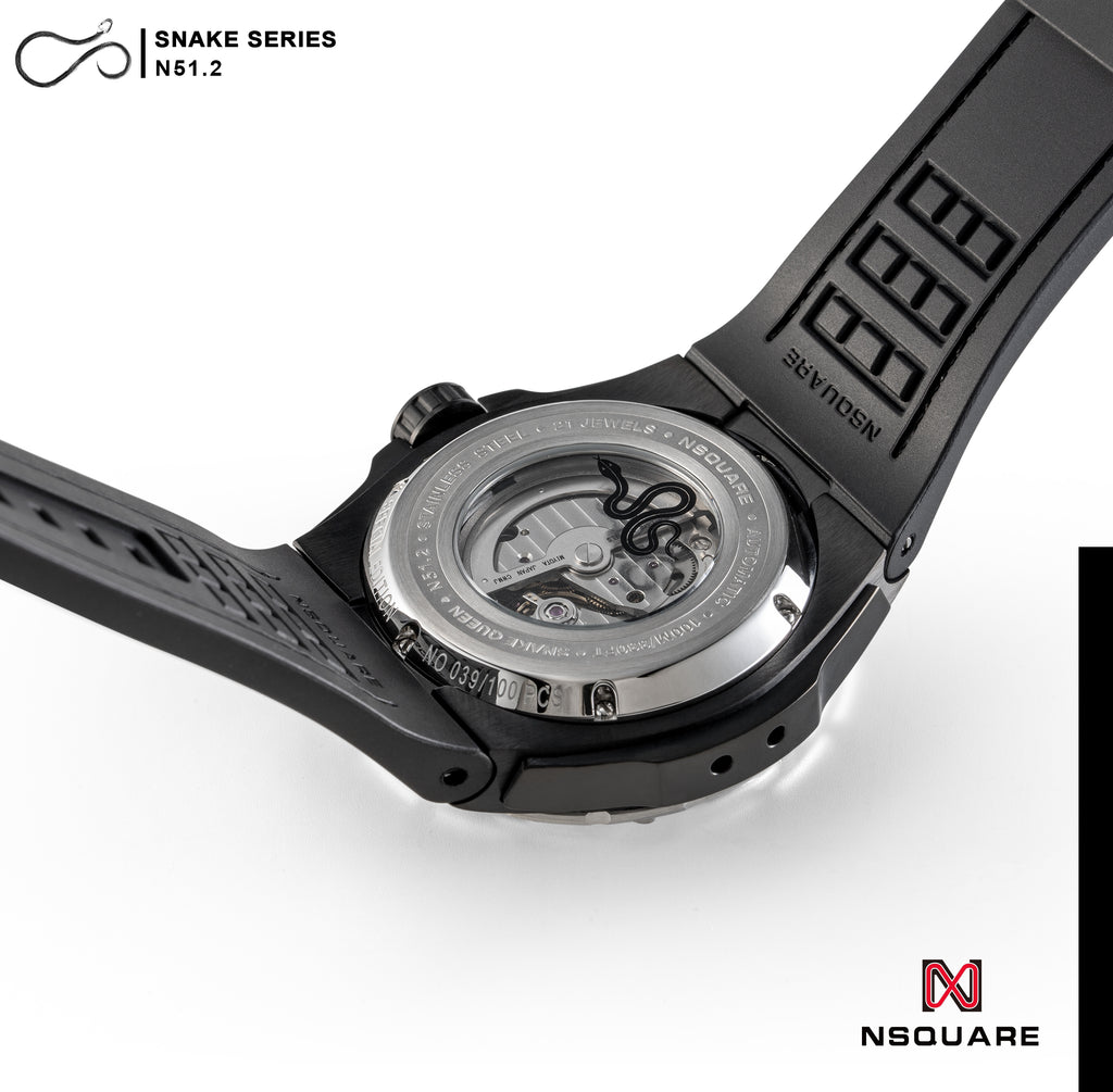 NSquare蛇系列 自動錶 - 46毫米 特別版本 N51.2 白色