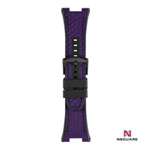 Load image into Gallery viewer, N51.8 Dual Material - Purple Snake Embossing Pattern Leather with Black Rubber Strap|N51.8 雙材質 - 紫色蟒蛇壓花圖案皮和黑色橡膠帶