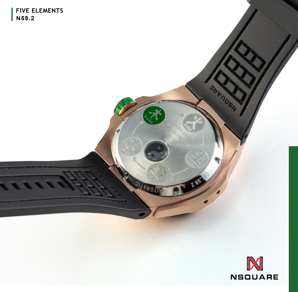 NSQUARE 五行自動腕錶 - 46mm N59.2 WOOD ATRIBUTES GREEN|NSQUARE 五行自動表 - 46毫米 N59.2 木屬性綠色