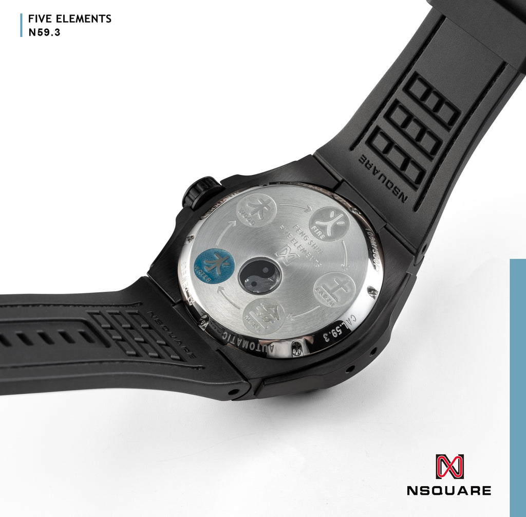 NSquare五行自動腕錶 - 46mm N59.3 水屬性藍|NSquare五行自動表 - 46毫米 N59.3 水性 藍色