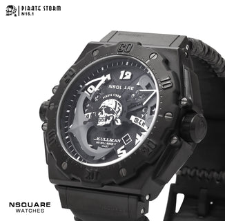 NSQUARE PirateStorm Automatic Watch - 48mm N15.1 All Black|海盜風暴 自動表 - 48mm N15.1 黑色