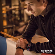 NSquare PirateStorm Automatic Watch - 48mm N15.3 Pirate Blue|NSquare海盜風暴 自動錶 - 48mm N15.3 海盜藍/紅色