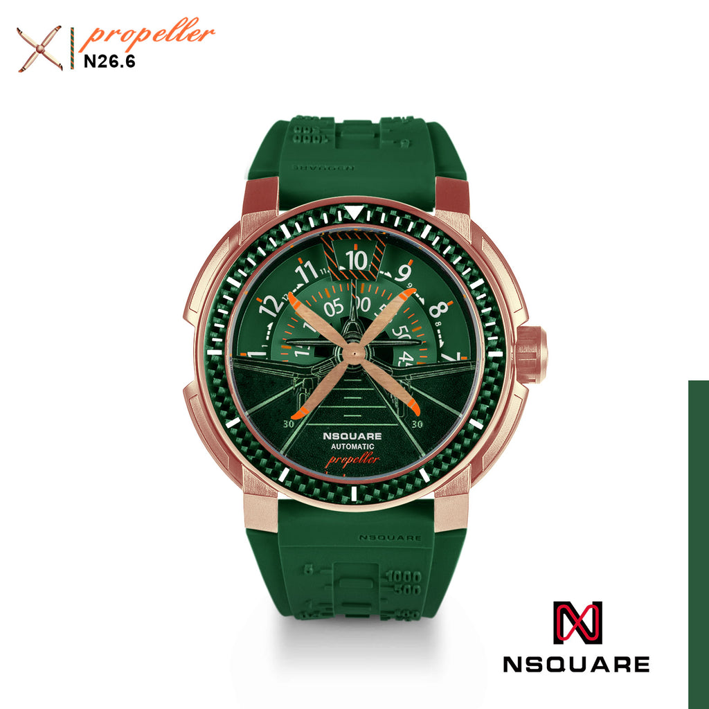 NSQUARE Propeller Automatic Watch - 48mm N26.6 Green|NSQUARE 螺旋槳 自動錶-48毫米 N26.6綠色