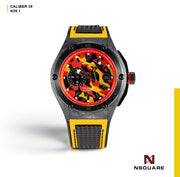 N39.1 Dual Colour Rubber Strap - Yellow/Black|N39.1 雙色橡膠帶 - 黃/黑