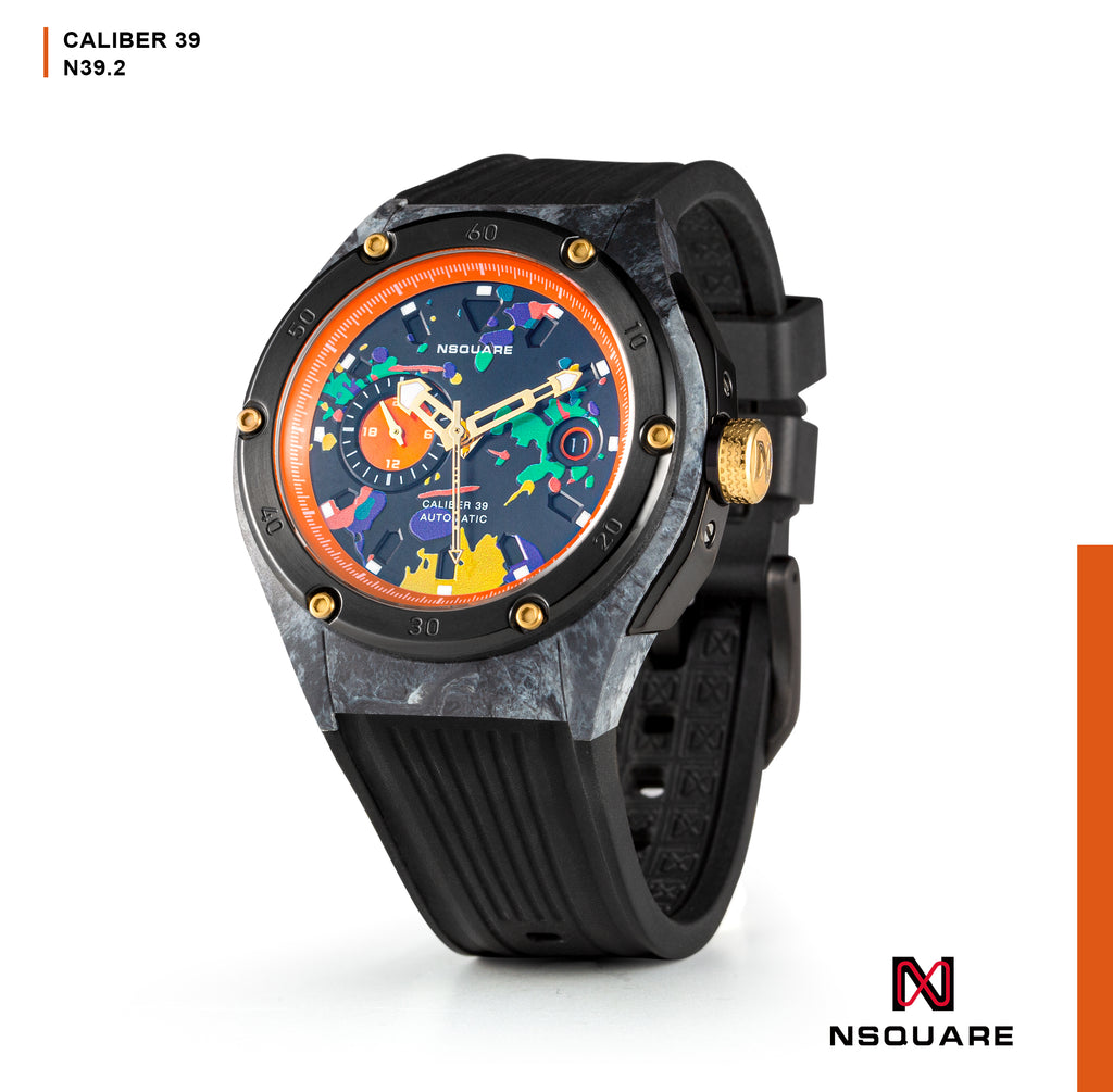 NSquare MultiColoured Series Automatic Watch - 44mm N39.2 Vitality Black|NSquare MultiColoured系列 自動錶 44毫米 N39.2 活力黑