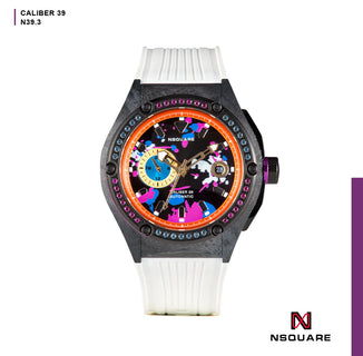 N39.3 白色橡膠錶帶|N39.3 白色橡膠帶