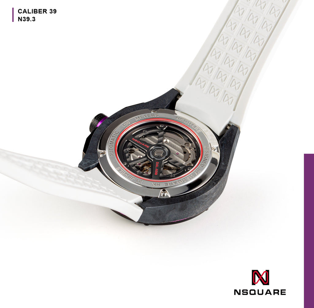 NSquare MultiColoured Series Automatic Watch - 44mm N39.3 Active White|NSquare MultiColoured系列 自動錶 44毫米 N39.3 好動白