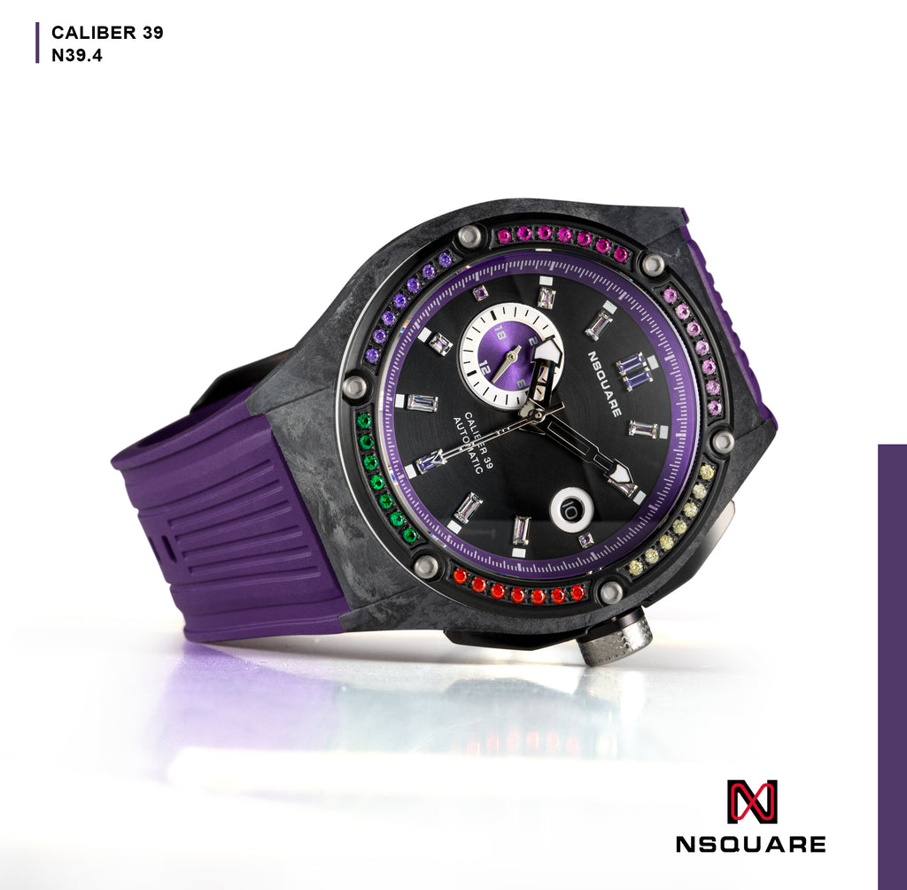 NSquare MultiColoured Series Automatic Watch - 44mm N39.4 Brightening Purple|NSquare MultiColoured系列 自動錶 44毫米 N39.4 燦亮紫