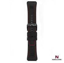 Load image into Gallery viewer, N 40-BLACK STRAP RED STITCH|N 40-黑色錶帶紅線