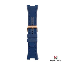 Load image into Gallery viewer, N44.2 Dual Material - Blue Vintage Leather with Black Rubber Strap|N44.2 雙材質 - 藍色彷復古牛皮和黑色橡膠帶