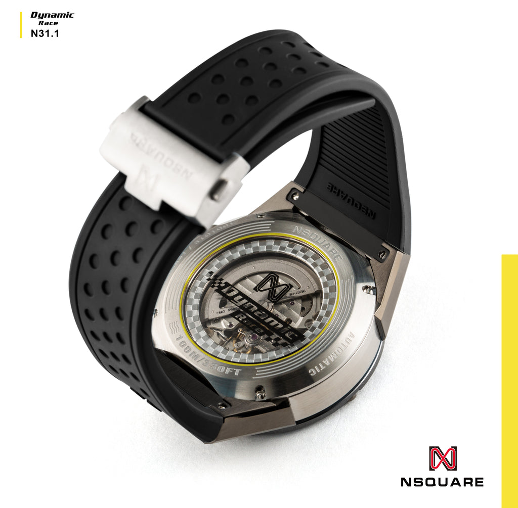 NSquare Dynamic Race Automatic Watch 46mm N31.1 Grey/Black Ceramic|NSquare Dynamic Race自動腕錶 46毫米 N31.1灰色/黑陶瓷