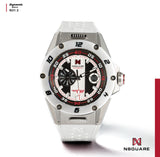 NSQUARE DYNAMIC RACE AUTOMATIC WATCH 46MM N31.3 SS/CERAMIC WHITE/WHITE|NSQUARE DYNAMIC RACE自動表 46毫米 N31.3鋼/白色陶瓷/白色