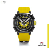 NSQUARE NICK II AUTOMATIC WATCH 45MM N12.1 BLACK/YELLOW/YELLOW |NSQUARE NICK II自動錶 45毫米 N12.1 黑色/黃色/黃色