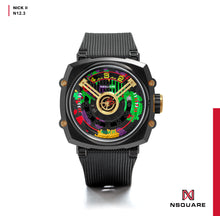 將圖片載入圖庫檢視器 NSquare NICK II Automatic Watch 45mm N12.3 Black/Gold|NSquare NICK II自動腕錶 45毫米 N12.3 黑/金