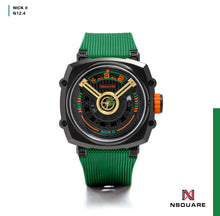將圖片載入圖庫檢視器 NSQUARE NICK II AUTOMATIC WATCH 45MM N12.4 GREEN |NSQUARE NICK II自動腕錶 45毫米 N12.4 綠色