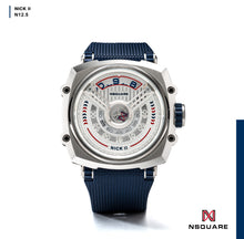 Load image into Gallery viewer, NSQUARE NICK II AUTOMATIC WATCH 45MM N12.5 BLUE/STEEL |NSQUARE NICK II自動錶 45毫米 N12.5 藍色/鋼色