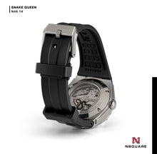 Load image into Gallery viewer, NSquare Dazz Automatic Watch 39mm N48.14 Dazz Steel+Gray Strap|NSquare Dazz系列 自動錶 39毫米 N48.14 閃亮鋼+灰色錶帶