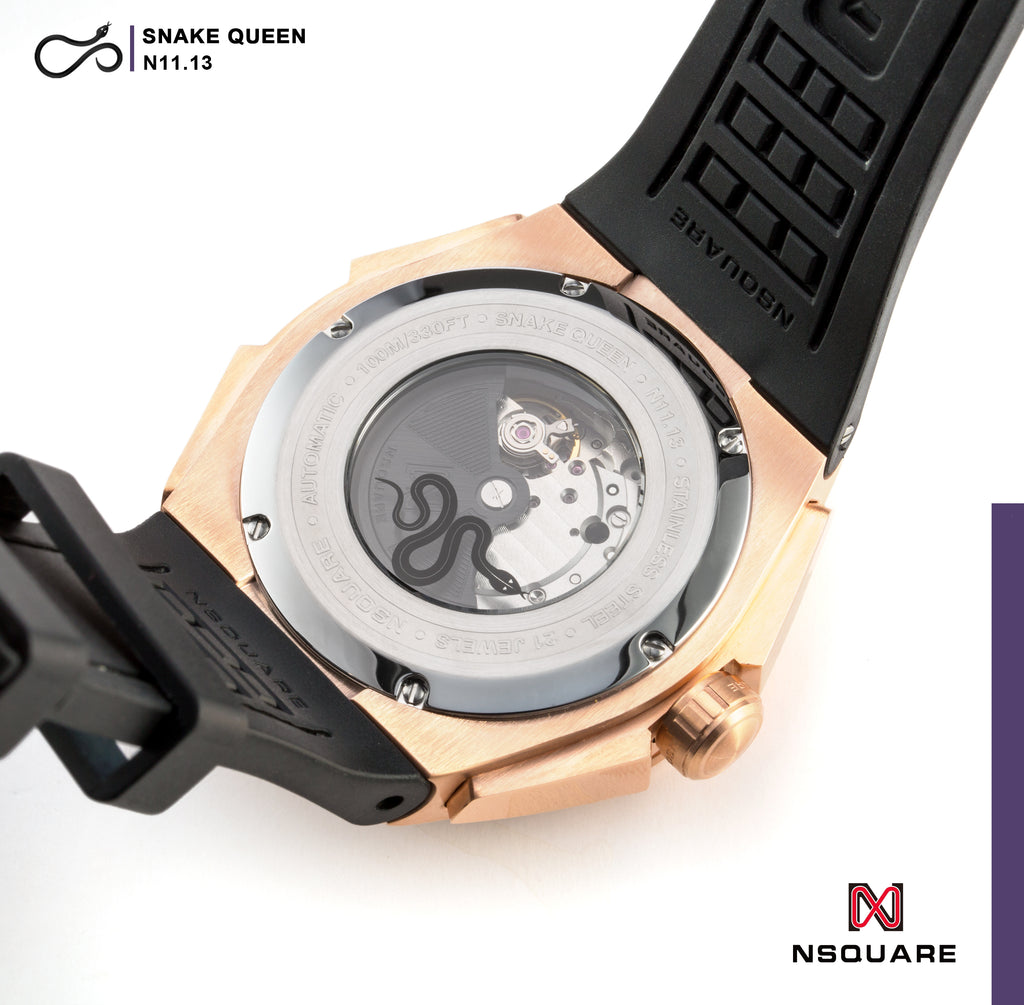 NSQUARE SnakeQueen Automatic Watch-46mm  N11.13 Hyper Violet|NSQUARE 蛇后系列 自動錶-46毫米. N11.13 超豔紫羅蘭