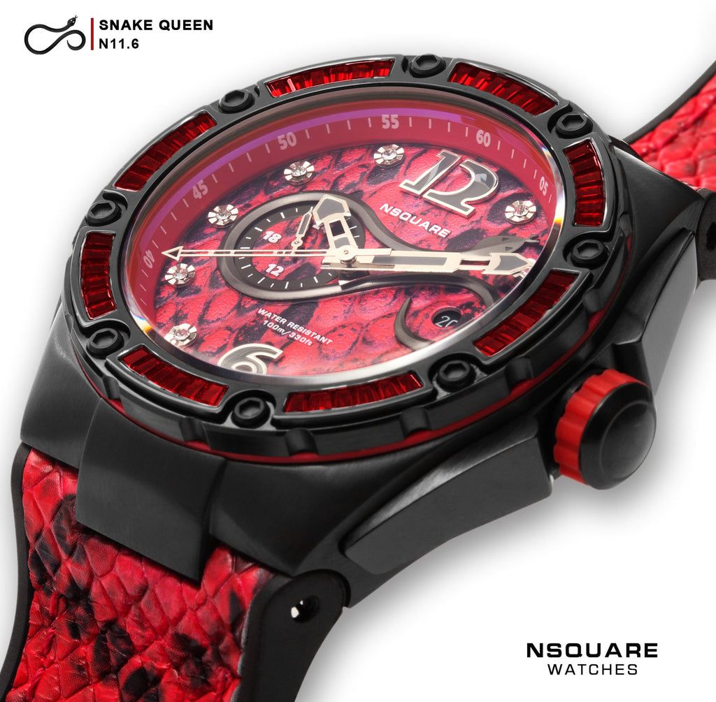 NSquare SnakeQueen Automatic Watch 46mm N11.1 Red|NSquare蛇後系列 自動表 46毫米N11.1紅色