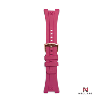 N48.13 Cherry Red Rubber Strap|N48.13 櫻桃紅色橡膠帶