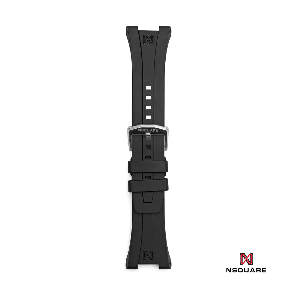 N48.14 Black Rubber Strap|N48.14 黑色橡膠帶