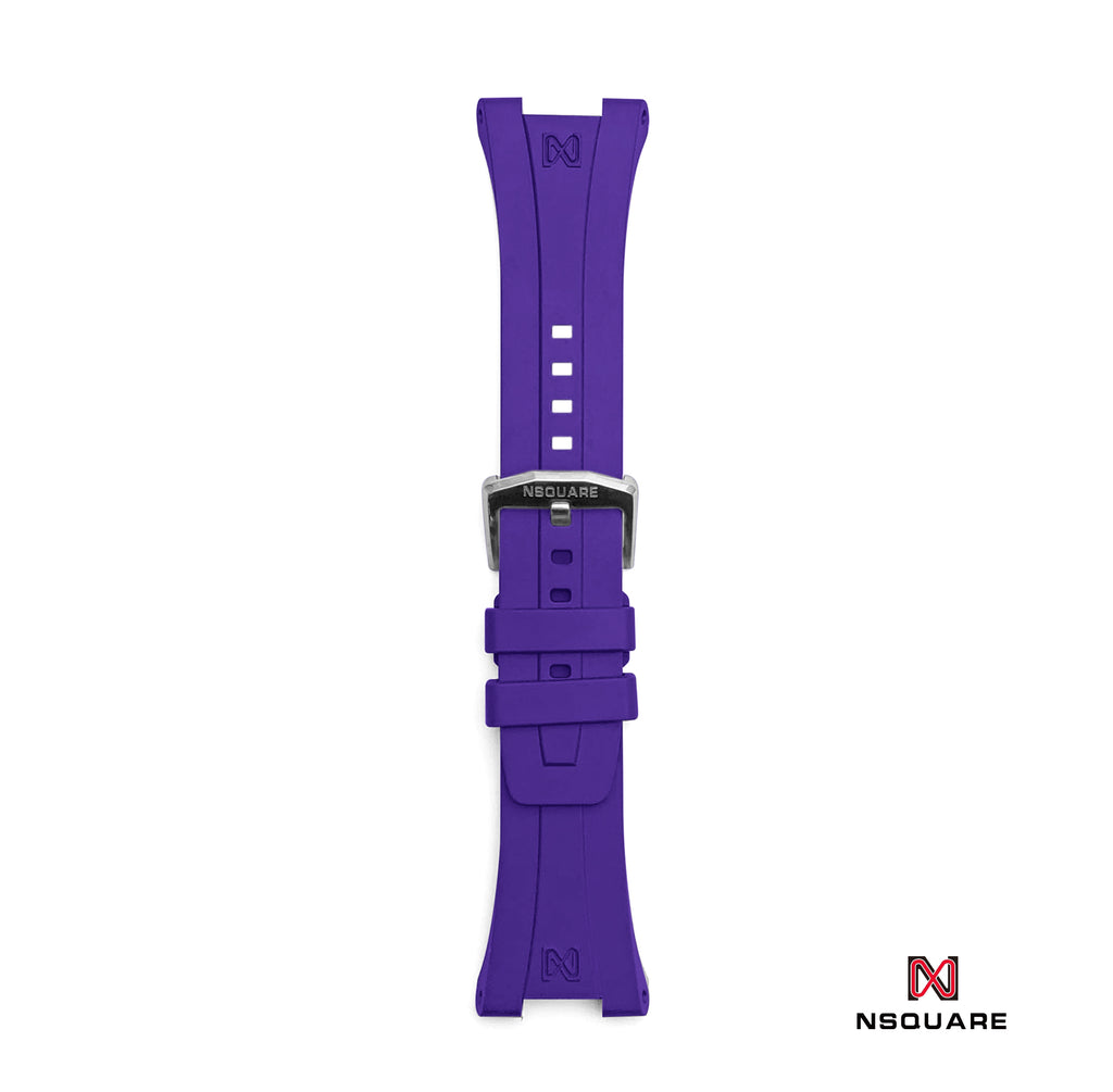 N48.7紫色橡膠錶帶|N48.7紫色橡膠帶
