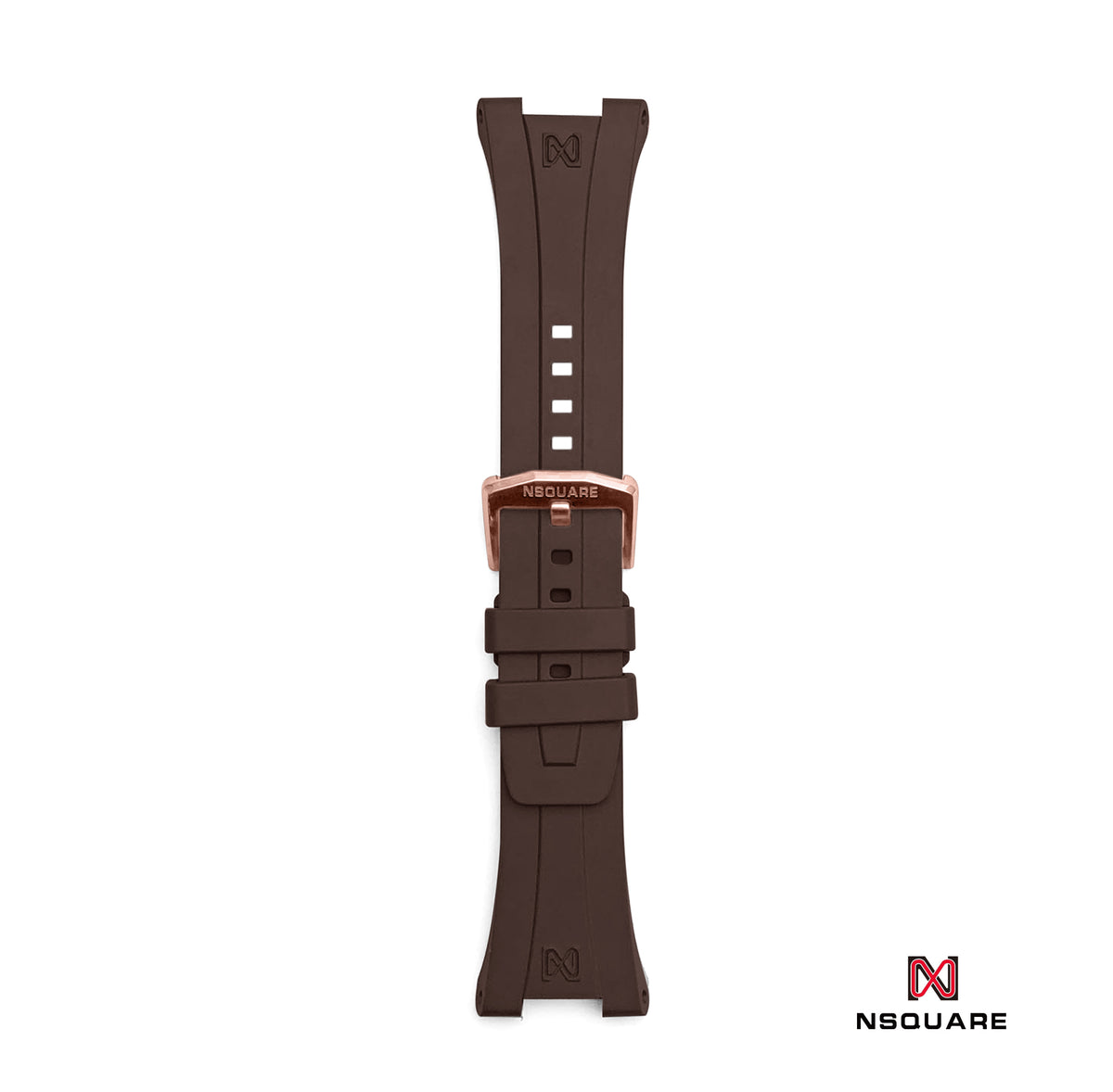 N48.8 Chocolate Colour Rubber Strap|N48.8 巧克力色橡膠帶