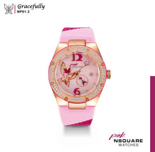 Load image into Gallery viewer, NSQUARE PINK Gracefully Automatic Watch-40mm  NP01.3|NSQUARE PINK 蝴蝶系列 自動錶-40毫米  NP01.3